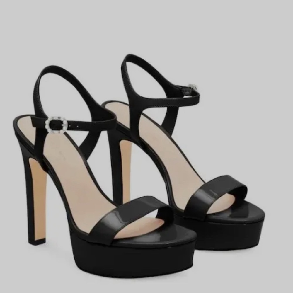 NEW Stuart Weitzman Dazzle 130 Platform Patient Sandal Size 7.5